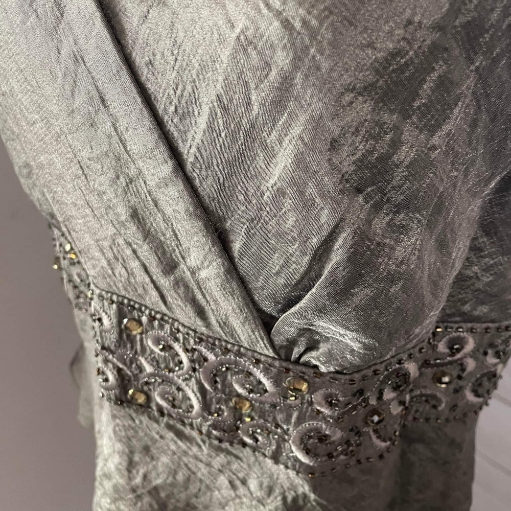 Floor length, gray dress - Picture 3 of 3